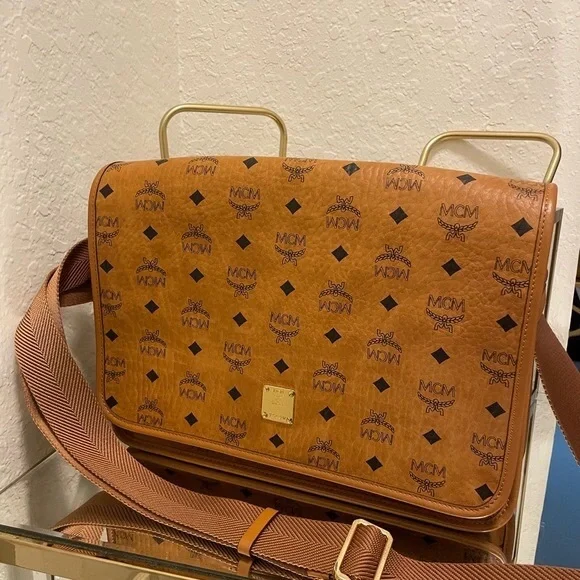 MCM Aren Visetos Messenger Bag